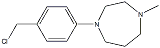 1-[4-(chloromethyl)phenyl]-4-methyl-1,4-diazepane 구조식 이미지