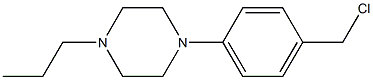 1-[4-(chloromethyl)phenyl]-4-propylpiperazine Structure