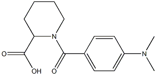 1-[4-(dimethylamino)benzoyl]piperidine-2-carboxylic acid Structure