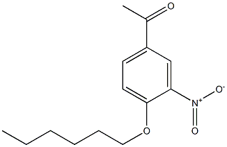 1-[4-(hexyloxy)-3-nitrophenyl]ethan-1-one 구조식 이미지