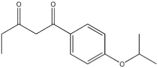 1-[4-(propan-2-yloxy)phenyl]pentane-1,3-dione Structure