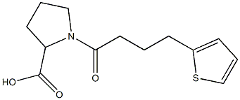 1-[4-(thiophen-2-yl)butanoyl]pyrrolidine-2-carboxylic acid Structure