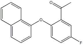 1-[5-fluoro-2-(naphthalen-1-yloxy)phenyl]ethan-1-one Structure