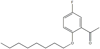 1-[5-fluoro-2-(octyloxy)phenyl]ethan-1-one Structure