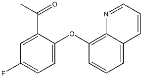 1-[5-fluoro-2-(quinolin-8-yloxy)phenyl]ethan-1-one Structure