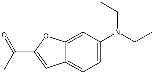 1-[6-(diethylamino)-1-benzofuran-2-yl]ethan-1-one 구조식 이미지