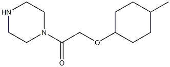 1-{[(4-methylcyclohexyl)oxy]acetyl}piperazine 구조식 이미지