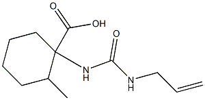 1-{[(allylamino)carbonyl]amino}-2-methylcyclohexanecarboxylic acid Structure