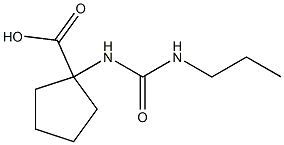 1-{[(propylamino)carbonyl]amino}cyclopentanecarboxylic acid Structure