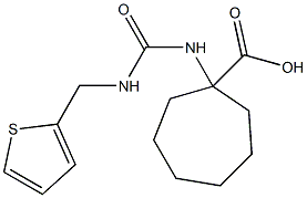 1-{[(thiophen-2-ylmethyl)carbamoyl]amino}cycloheptane-1-carboxylic acid Structure