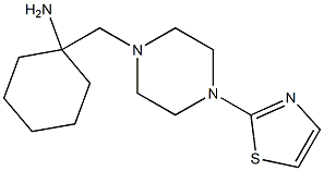 1-{[4-(1,3-thiazol-2-yl)piperazin-1-yl]methyl}cyclohexan-1-amine Structure