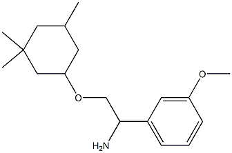 1-{1-amino-2-[(3,3,5-trimethylcyclohexyl)oxy]ethyl}-3-methoxybenzene 구조식 이미지