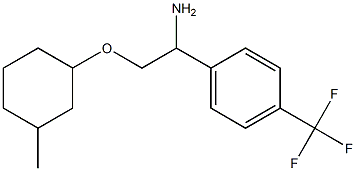 1-{1-amino-2-[(3-methylcyclohexyl)oxy]ethyl}-4-(trifluoromethyl)benzene Structure