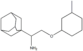 1-{1-amino-2-[(3-methylcyclohexyl)oxy]ethyl}adamantane Structure
