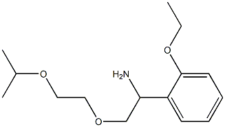 1-{1-amino-2-[2-(propan-2-yloxy)ethoxy]ethyl}-2-ethoxybenzene Structure