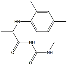 1-{2-[(2,4-dimethylphenyl)amino]propanoyl}-3-methylurea 구조식 이미지