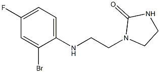 1-{2-[(2-bromo-4-fluorophenyl)amino]ethyl}imidazolidin-2-one Structure