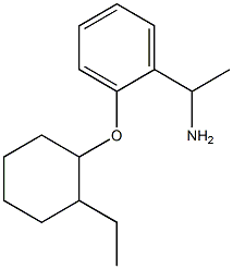 1-{2-[(2-ethylcyclohexyl)oxy]phenyl}ethan-1-amine 구조식 이미지