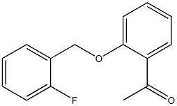 1-{2-[(2-fluorophenyl)methoxy]phenyl}ethan-1-one 구조식 이미지