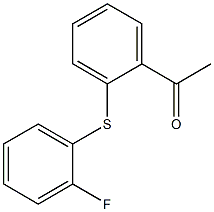 1-{2-[(2-fluorophenyl)sulfanyl]phenyl}ethan-1-one 구조식 이미지