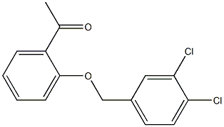 1-{2-[(3,4-dichlorophenyl)methoxy]phenyl}ethan-1-one 구조식 이미지