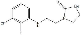 1-{2-[(3-chloro-2-fluorophenyl)amino]ethyl}imidazolidin-2-one 구조식 이미지