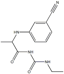 1-{2-[(3-cyanophenyl)amino]propanoyl}-3-ethylurea Structure