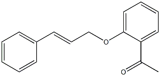 1-{2-[(3-phenylprop-2-en-1-yl)oxy]phenyl}ethan-1-one Structure