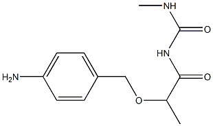 1-{2-[(4-aminophenyl)methoxy]propanoyl}-3-methylurea Structure