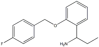 1-{2-[(4-fluorobenzyl)oxy]phenyl}propan-1-amine 구조식 이미지