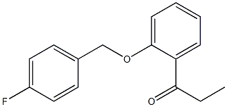 1-{2-[(4-fluorophenyl)methoxy]phenyl}propan-1-one Structure