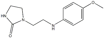 1-{2-[(4-methoxyphenyl)amino]ethyl}imidazolidin-2-one Structure