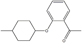 1-{2-[(4-methylcyclohexyl)oxy]phenyl}ethan-1-one Structure