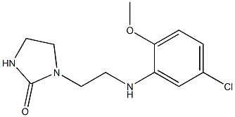 1-{2-[(5-chloro-2-methoxyphenyl)amino]ethyl}imidazolidin-2-one Structure