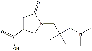 1-{2-[(dimethylamino)methyl]-2-methylpropyl}-5-oxopyrrolidine-3-carboxylic acid 구조식 이미지