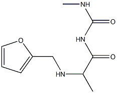 1-{2-[(furan-2-ylmethyl)amino]propanoyl}-3-methylurea Structure