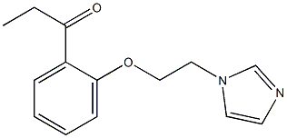 1-{2-[2-(1H-imidazol-1-yl)ethoxy]phenyl}propan-1-one Structure