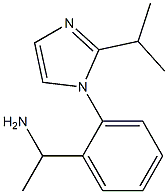 1-{2-[2-(propan-2-yl)-1H-imidazol-1-yl]phenyl}ethan-1-amine 구조식 이미지