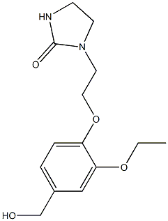 1-{2-[2-ethoxy-4-(hydroxymethyl)phenoxy]ethyl}imidazolidin-2-one Structure