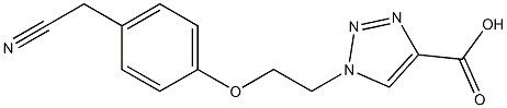 1-{2-[4-(cyanomethyl)phenoxy]ethyl}-1H-1,2,3-triazole-4-carboxylic acid Structure