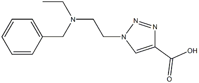 1-{2-[benzyl(ethyl)amino]ethyl}-1H-1,2,3-triazole-4-carboxylic acid 구조식 이미지