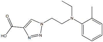 1-{2-[ethyl(2-methylphenyl)amino]ethyl}-1H-1,2,3-triazole-4-carboxylic acid 구조식 이미지