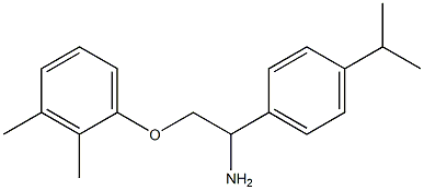 1-{2-amino-2-[4-(propan-2-yl)phenyl]ethoxy}-2,3-dimethylbenzene 구조식 이미지