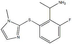 1-{2-fluoro-6-[(1-methyl-1H-imidazol-2-yl)sulfanyl]phenyl}ethan-1-amine Structure