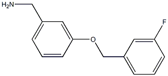 1-{3-[(3-fluorobenzyl)oxy]phenyl}methanamine Structure