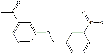 1-{3-[(3-nitrobenzyl)oxy]phenyl}ethanone Structure