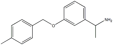 1-{3-[(4-methylbenzyl)oxy]phenyl}ethanamine 구조식 이미지