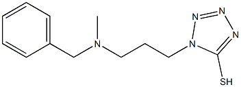 1-{3-[benzyl(methyl)amino]propyl}-1H-1,2,3,4-tetrazole-5-thiol 구조식 이미지