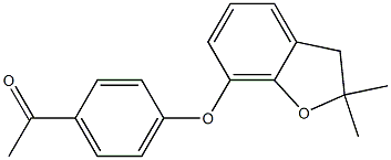 1-{4-[(2,2-dimethyl-2,3-dihydro-1-benzofuran-7-yl)oxy]phenyl}ethan-1-one Structure