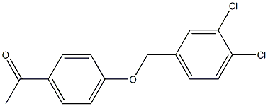 1-{4-[(3,4-dichlorophenyl)methoxy]phenyl}ethan-1-one Structure
